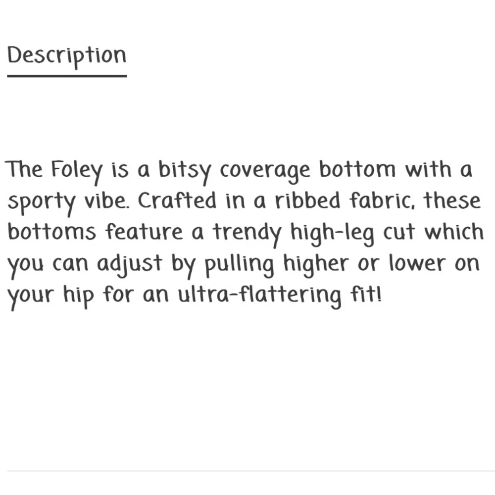 L*Space‎ Foley Textured Bikini Bottom Bitsy in Black & White, High Leg, X-Small